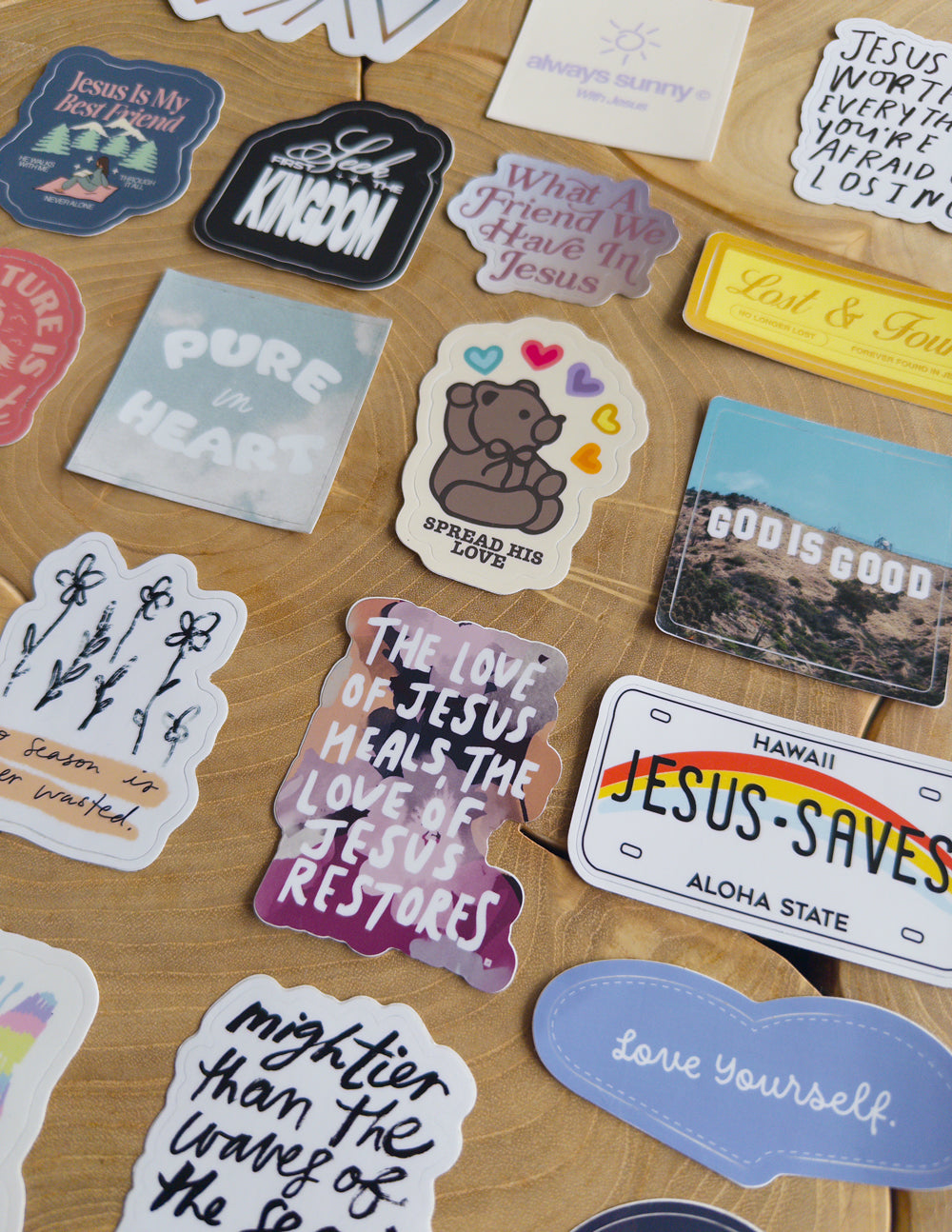 10 Random Stickers - RepThe1 Christian Apparel