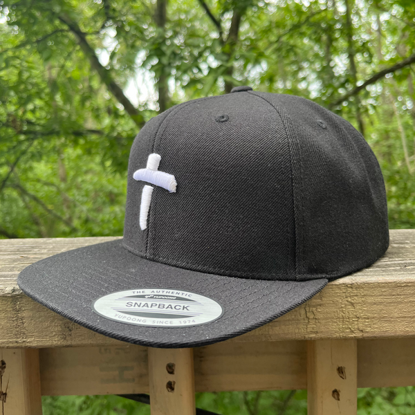 The Cross In 3d Puff Embroidery Snapback Hat, Christian Cross Hat