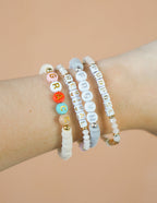 Set of four Elevated Faith Christian Jewelry Bracelets with colorful beads and inspirational words