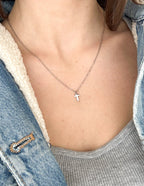 Elevated Faith Cross Necklace in Silver, a stunning piece of Christian Jewelry for everyday wear