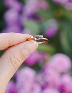 Elevated Faith Heaven Made Ring in Gold, perfect example of Christian Jewelry for daily wear