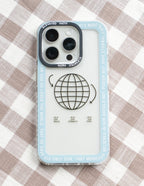 Elevated Faith Christian iPhone Case with globe design symbolizing faith and love