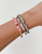 Elevated Faith Christian Jewelry Bracelet featuring colorful letter beads with inspiring words
