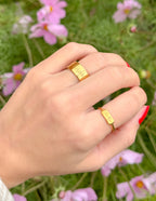 Gold rings from Elevated Faith showcasing elegant designs, perfect for Christian Jewelry enthusiasts