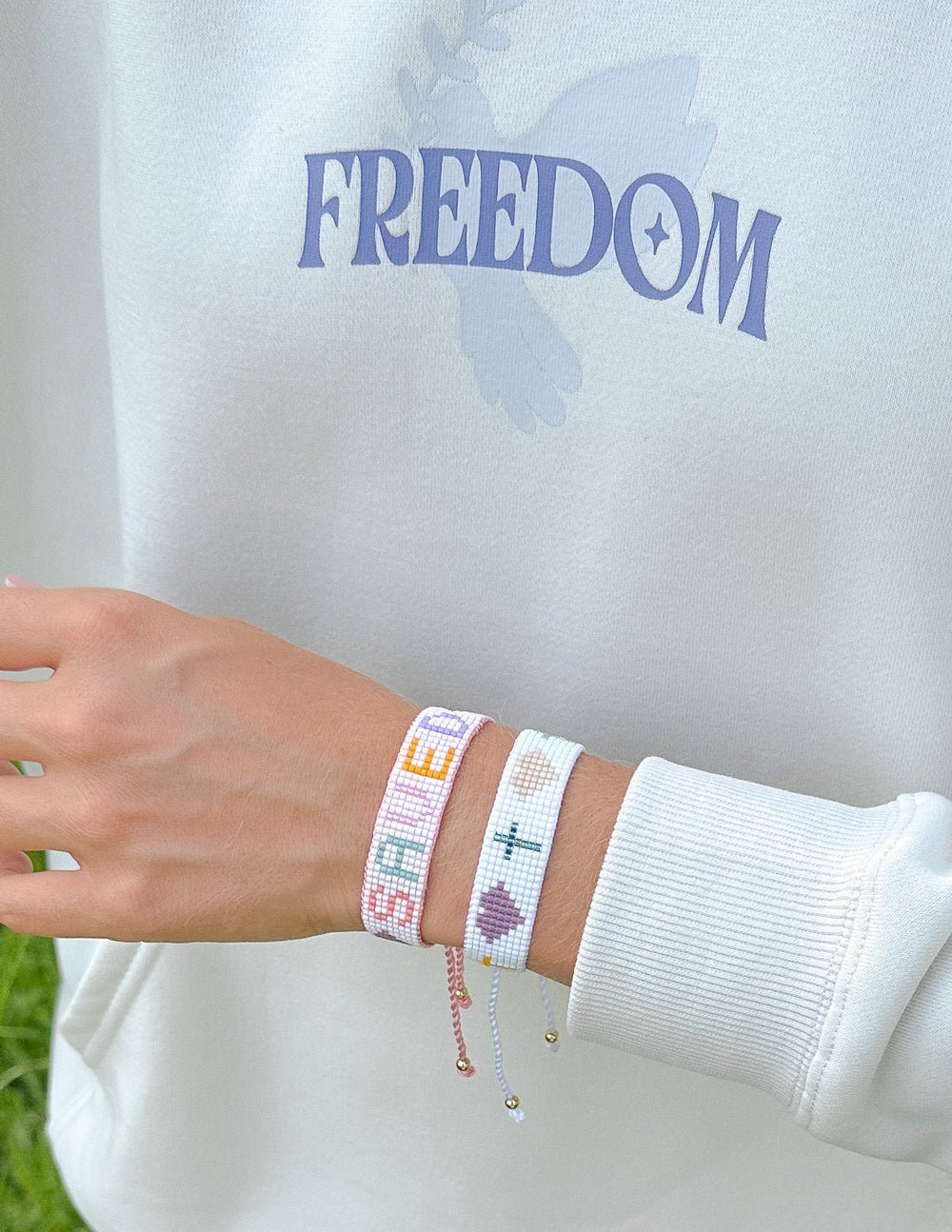 Saved Micro Bead String Bracelet