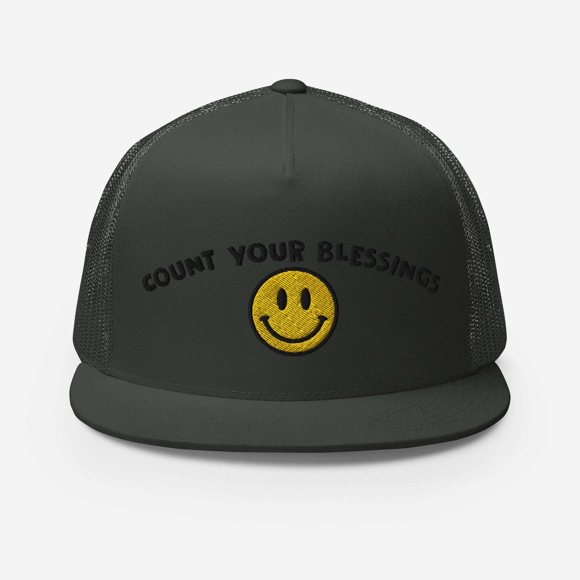 Count Your Blessings Embroidered Trucker Cap