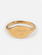Above All Oval Signet Ring