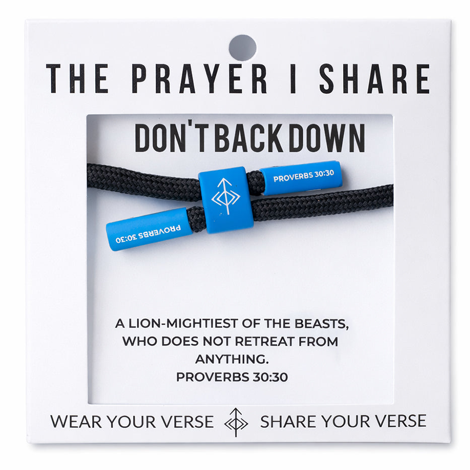 Don't Back Down, Proverbs 30:30