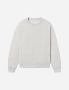 Elevated Faith Christian Crewneck Sweatshirt in light gray with ribbed cuffs and neckline