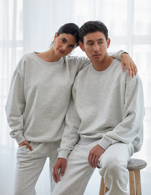 Elevated Faith Christian Crewneck Sweatshirt in soft gray for comfortable everyday wear