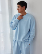 Light blue Christian Crewneck Sweatshirt for comfortable casual wear and faith-inspired style
