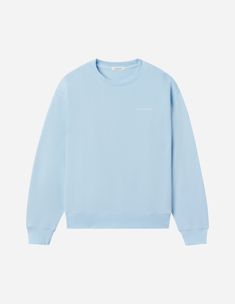 Light blue Christian Crewneck Sweatshirt by Elevated Faith for comfortable everyday wear