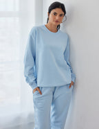 Light blue Christian Crewneck Sweatshirt for comfortable everyday wear with a relaxed fit