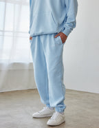 Light Blue Elevated Faith Sweatpants for Comfortable Christian Apparel with a Relaxed Fit
