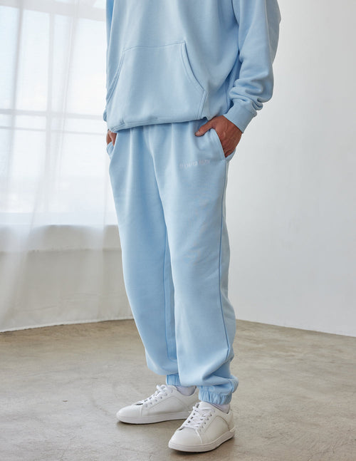 Light Blue Elevated Faith Sweatpants for Comfortable Christian Apparel with a Relaxed Fit