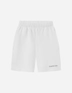 Elevated Faith White Christian Shorts with Comfortable Elastic Waistband for Everyday Wear