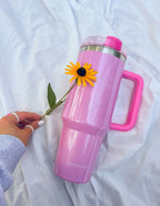 Elevated Faith Pink Tumbler with Straw, Perfect for Christian Gifts and Everyday Use