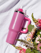 Pink Elevated Faith Tumbler with Straw, Ideal for Christian Gifts and Everyday Use