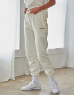 Elevated Faith Cream Sweatpants for Comfort with Christian Apparel Branding