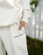 Elevated Faith Cream Sweatpants with Comfortable Fit for Christian Apparel Enthusiasts