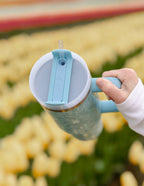 Elevated Faith Tumbler in Light Blue with Straw, Perfect Christian Gifts for Everyday Use