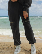 Elevated Faith Black Sweatpants with Embroidered Design for Comfortable Christian Apparel