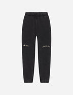 Elevated Faith Black Sweatpants with Embroidered Details for Christian Apparel Fans