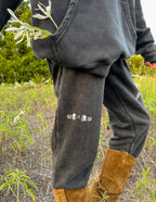 Elevated Faith Black Sweatpants with Pocket, Stylish Christian Apparel for Casual Comfort