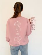 Elevated Faith Christian Gifts Tumbler with Beautiful Ribbon Design for Daily Inspiration