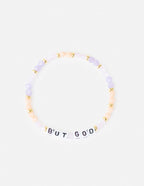 Elevated Faith Christian Jewelry Bracelet featuring colorful beads and the phrase BUT GOD