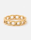 Gold Chain Link Ring from Elevated Faith, perfect for Christian Jewelry enthusiasts