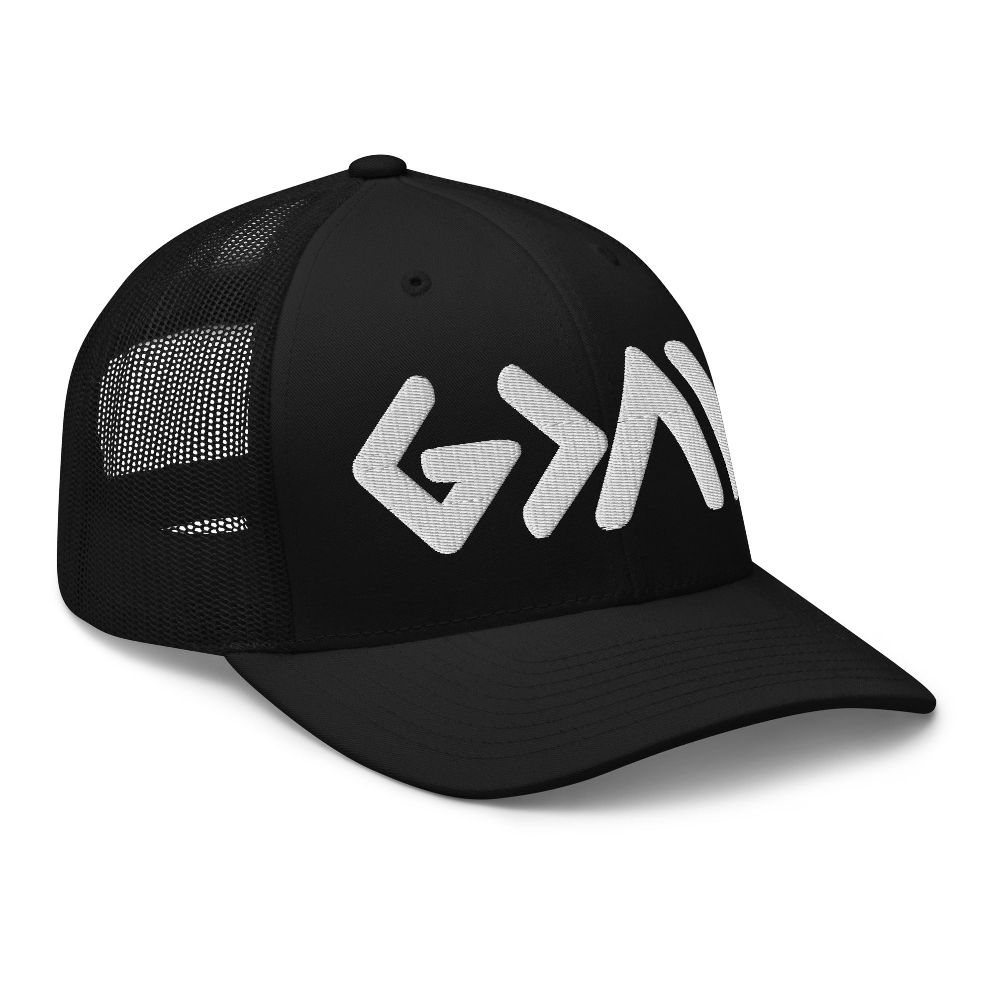 Christian Embroidered Hat in Black with Stylish Design for Faith-Focused Fashion