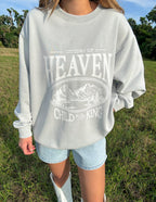 Elevated Faith Christian Crewneck Sweatshirt in Grey featuring 'Citizens of Heaven' design