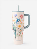 Elevated Faith Tumbler with Floral Design and Straw, perfect for Christian Gifts