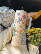 Elevated Faith Floral Tumbler in Pink, a perfect choice for Christian gifts and daily hydration