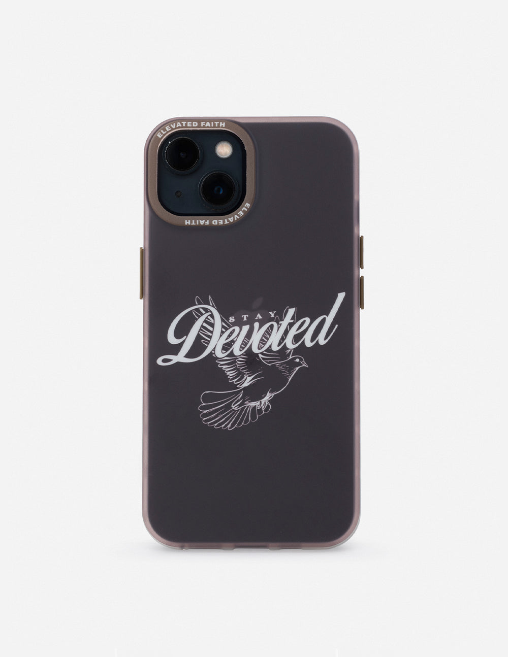 Elevated Faith Christian iPhone Case with 'Stay Devoted' Design and Bird Graphic