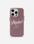 Elevated Faith Christian iPhone Case featuring a dove design and the word Devoted