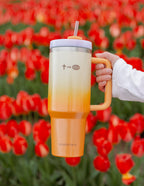 Elevated Faith Tumbler in Gradient Orange with Christian Gifts Design, Perfect for Everyday Use