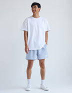 Light blue Christian Shorts from Elevated Faith with a comfortable fit, perfect for casual wear.