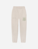 Elevated Faith Beige Sweatpants with Don't Keep Jesus Graphic for Comfortable Christian Apparel