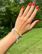 Elevated Faith Christian Jewelry Bracelet with colorful beads and a cheerful smiley charm