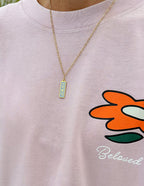 Elevated Faith Gold Chain Necklace with Engraved Tag, perfect Christian Jewelry for daily wear