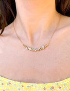 Elevated Faith Christian Jewelry Necklace with 'ETERNAL' Letter Beads on Delicate Chain