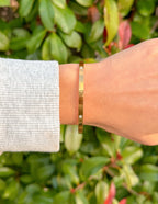 Elevated Faith Gold Cuff Bracelet featuring Christian Jewelry Bracelet design with sparkling accents
