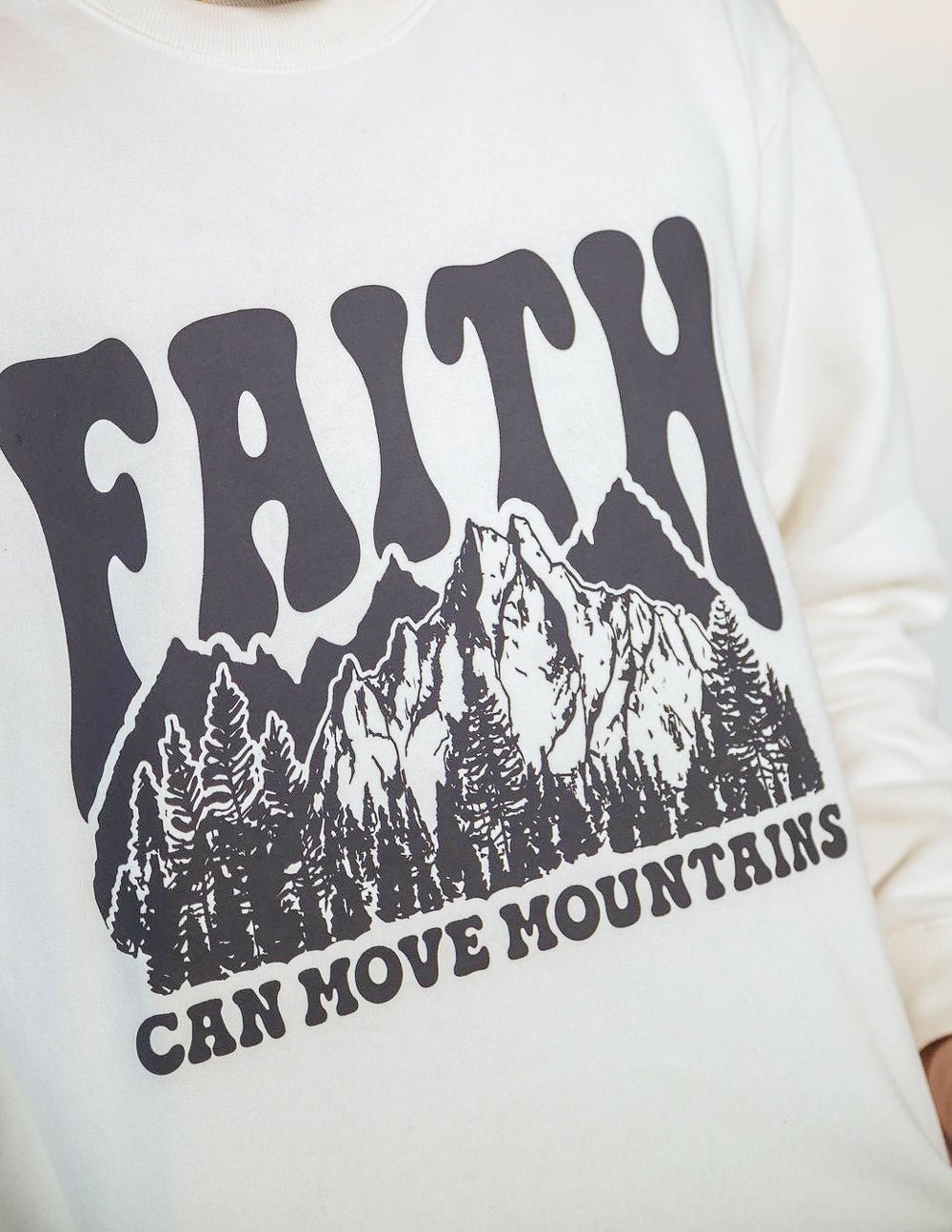 Faith Can Move Mountains Unisex Crewneck