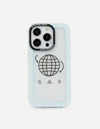 Elevated Faith Christian iPhone Case with globe design and inspirational text for strong protection