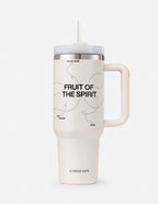 Tumbler from Elevated Faith featuring the Fruit of the Spirit design, a great Christian Gifts option