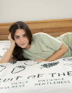 Elevated Faith Christian Gifts Cozy Blanket Featuring Inspirational Fruit of the Spirit Design