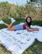 Elevated Faith Blanket featuring the Fruit of the Spirit design, ideal for Christian gifts