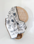 Elevated Faith Christian Gifts Blanket Featuring Fruits of the Spirit Design for Cozy Comfort